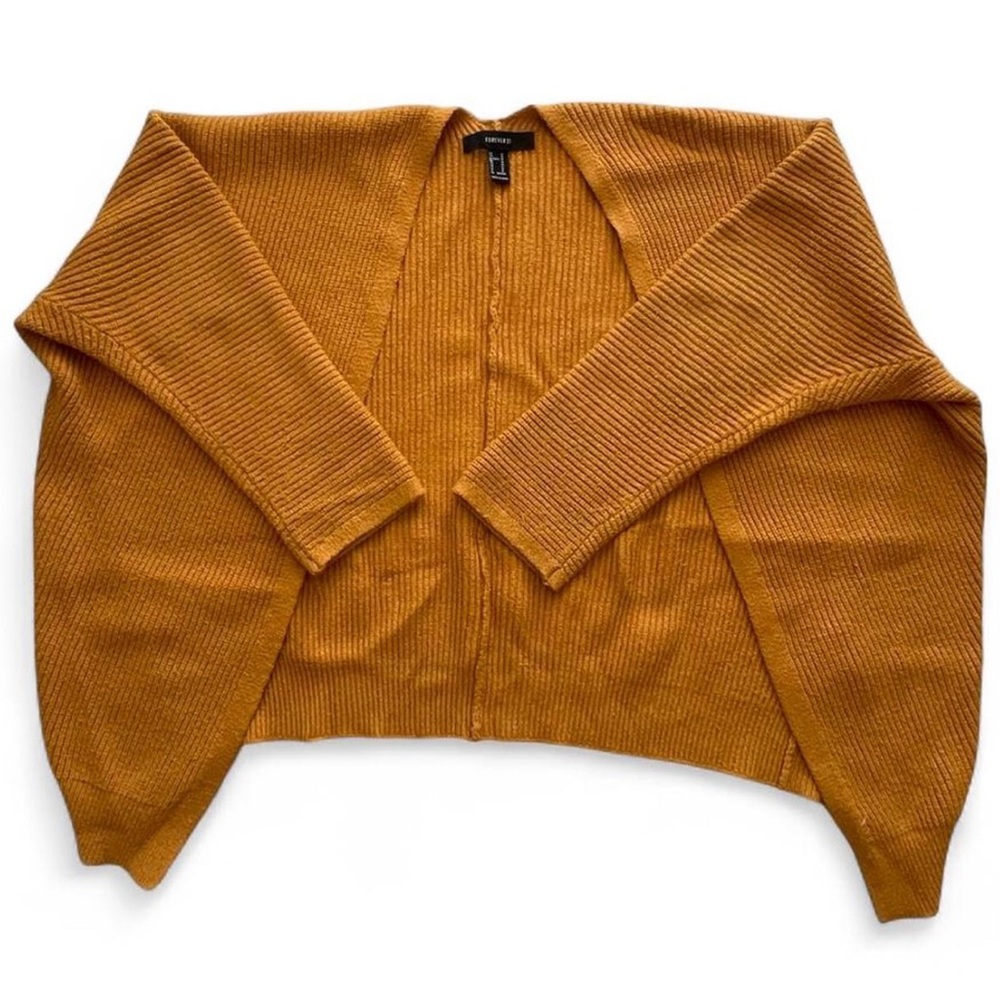Forever 21 Mustard Yellow Cardigan